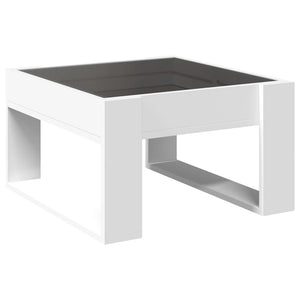 Τραπεζάκι Σαλονιού Infinity LED Λευκό 50x53x30 εκ. - Pakobazaar