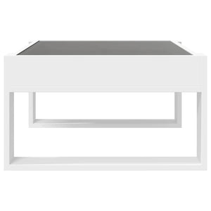 Τραπεζάκι Σαλονιού Infinity LED Λευκό 70x53x30 εκ. - Pakobazaar