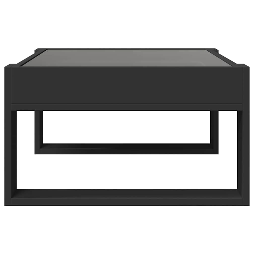 Τραπεζάκι Σαλονιού Infinity LED Μαύρο 70x53x30 εκ. - Pakobazaar
