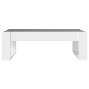 Τραπεζάκι Σαλονιού Infinity LED Λευκό 90x53x30 εκ. - Pakobazaar