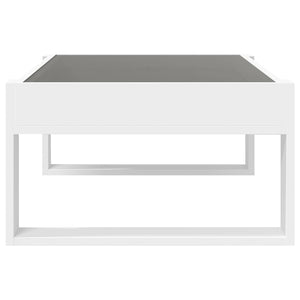 Τραπεζάκι Σαλονιού Infinity LED Λευκό 90x53x30 εκ. - Pakobazaar