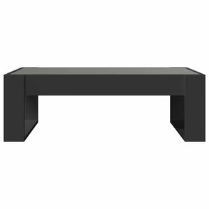 Τραπεζάκι Σαλονιού Infinity LED Μαύρο 90x53x30 εκ.