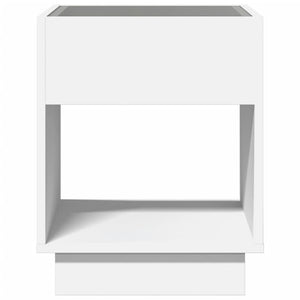 Τραπεζάκι Σαλονιού Infinity LED Λευκό 40x40x50 εκ.
