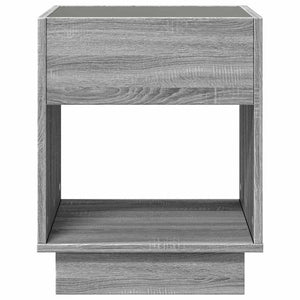 Τραπεζάκι Άπειρο Φως LED Γκρι Sonoma 40x40x50 εκ. - Pakobazaar