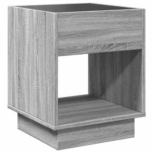 Τραπεζάκι Άπειρο Φως LED Γκρι Sonoma 40x40x50 εκ. - Pakobazaar