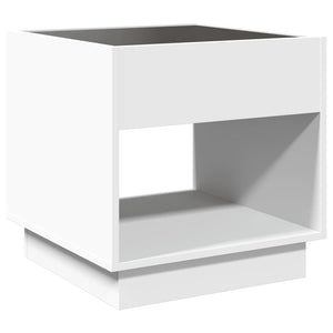 Τραπεζάκι Σαλονιού Infinity LED Λευκό 50x50x50 εκ. - Pakobazaar