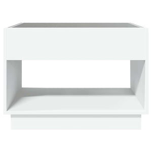 Τραπεζάκι Σαλονιού Infinity LED Λευκό 70x50x50 εκ. - Pakobazaar