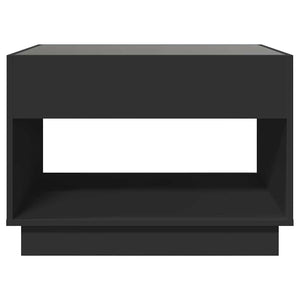 Τραπεζάκι Σαλονιού Infinity LED Μαύρο 70x50x50 εκ. - Pakobazaar