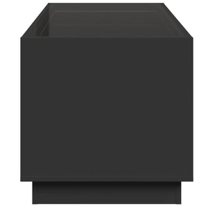 Τραπεζάκι Σαλονιού Infinity LED Μαύρο 70x50x50 εκ. - Pakobazaar