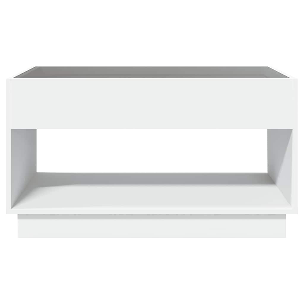 Τραπεζάκι Σαλονιού Infinity LED Λευκό 90x50x50 εκ. - Pakobazaar