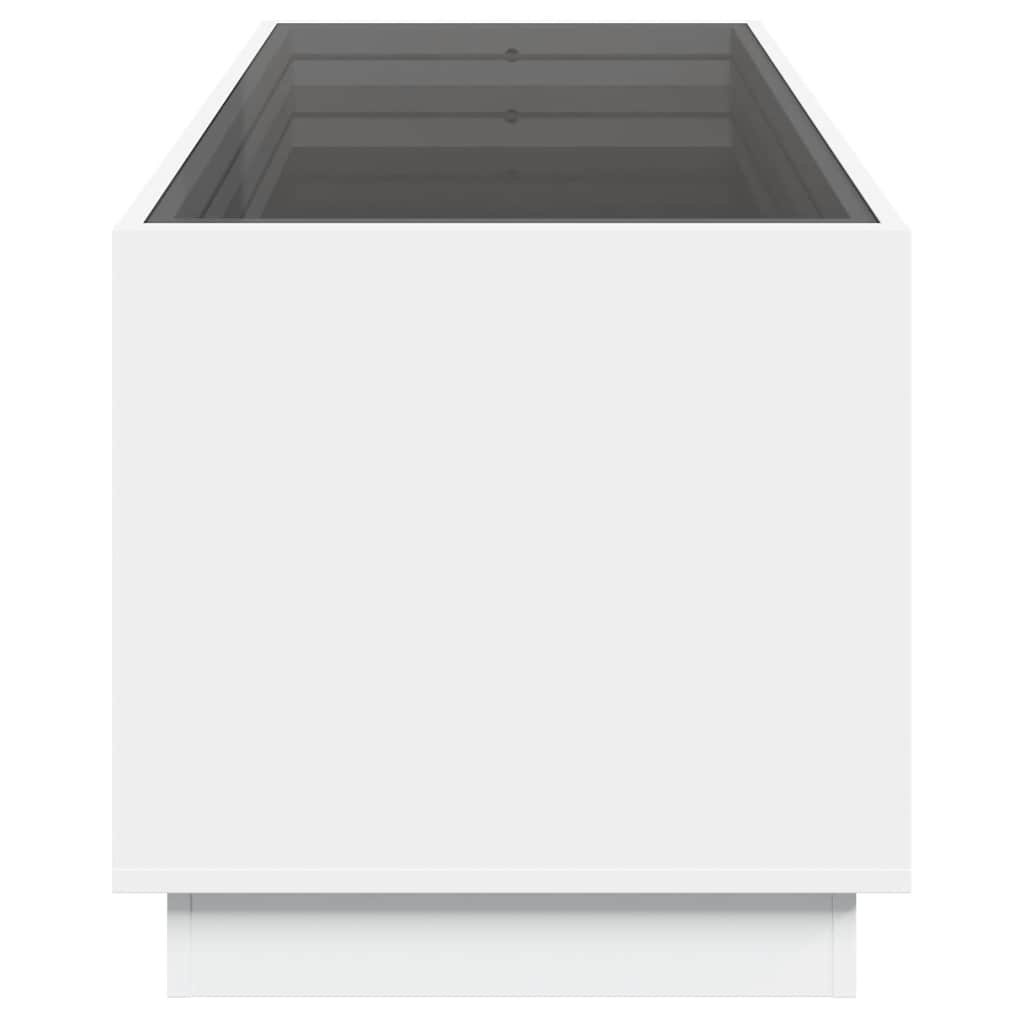 Τραπεζάκι Σαλονιού Infinity LED Λευκό 90x50x50 εκ. - Pakobazaar