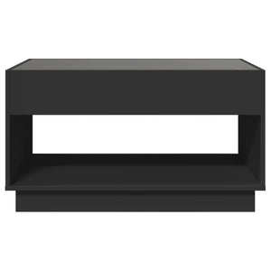 Τραπεζάκι Σαλονιού Infinity LED Μαύρο 90x50x50 εκ.