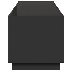 Τραπεζάκι Σαλονιού Infinity LED Μαύρο 90x50x50 εκ.