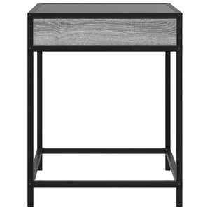 Τραπεζάκι Άπειρο Φως LED Γκρι Sonoma 40x40x51 εκ. - Pakobazaar