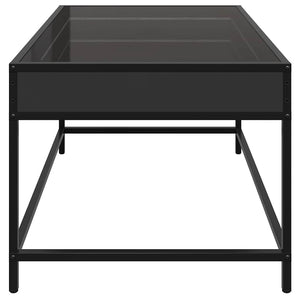 Τραπεζάκι Σαλονιού Infinity LED Μαύρο 70x50x41 εκ. - Pakobazaar