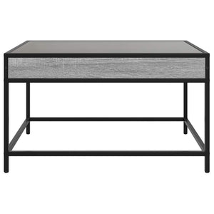 Τραπεζάκι Σαλονιού Άπειρο Φως LED Γκρι Sonoma 70x50x41 εκ. - Pakobazaar