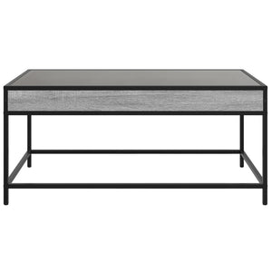 Τραπεζάκι Σαλονιού Άπειρο Φως LED Γκρι Sonoma 90x50x41 εκ. - Pakobazaar