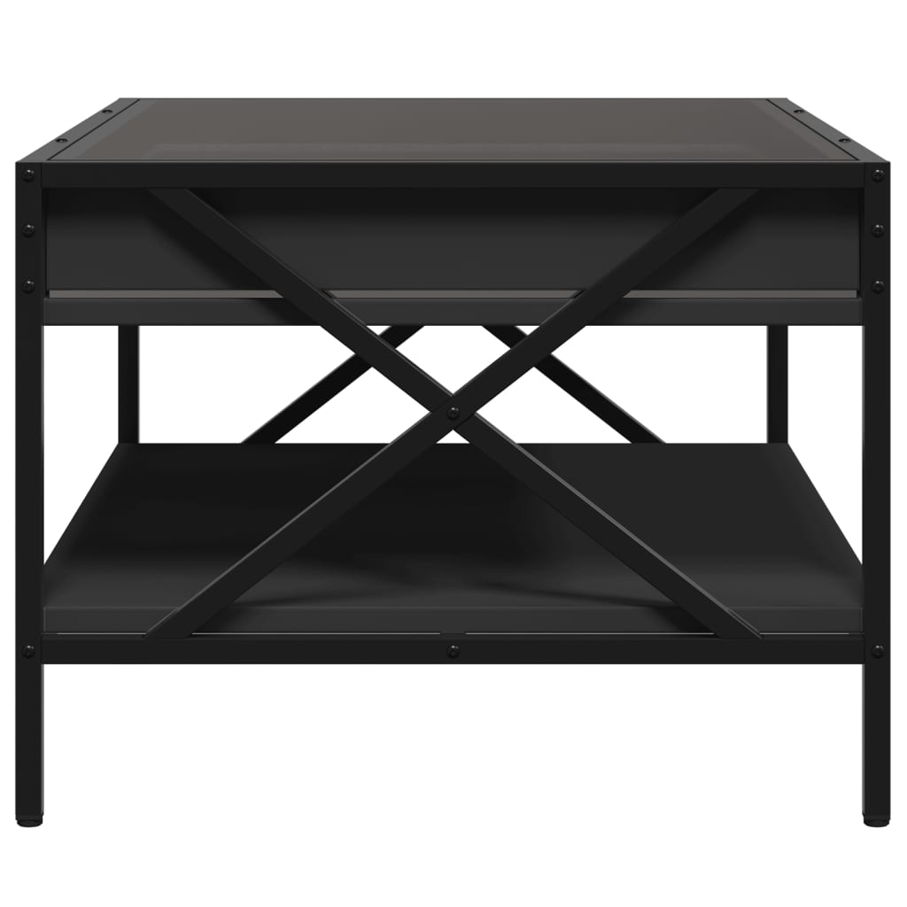 Τραπεζάκι Σαλονιού Infinity LED Μαύρο 70x50x38 εκ. - Pakobazaar