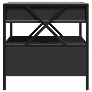 Τραπεζάκι Σαλονιού Infinity LED Μαύρο 50x50x51 εκ. - Pakobazaar