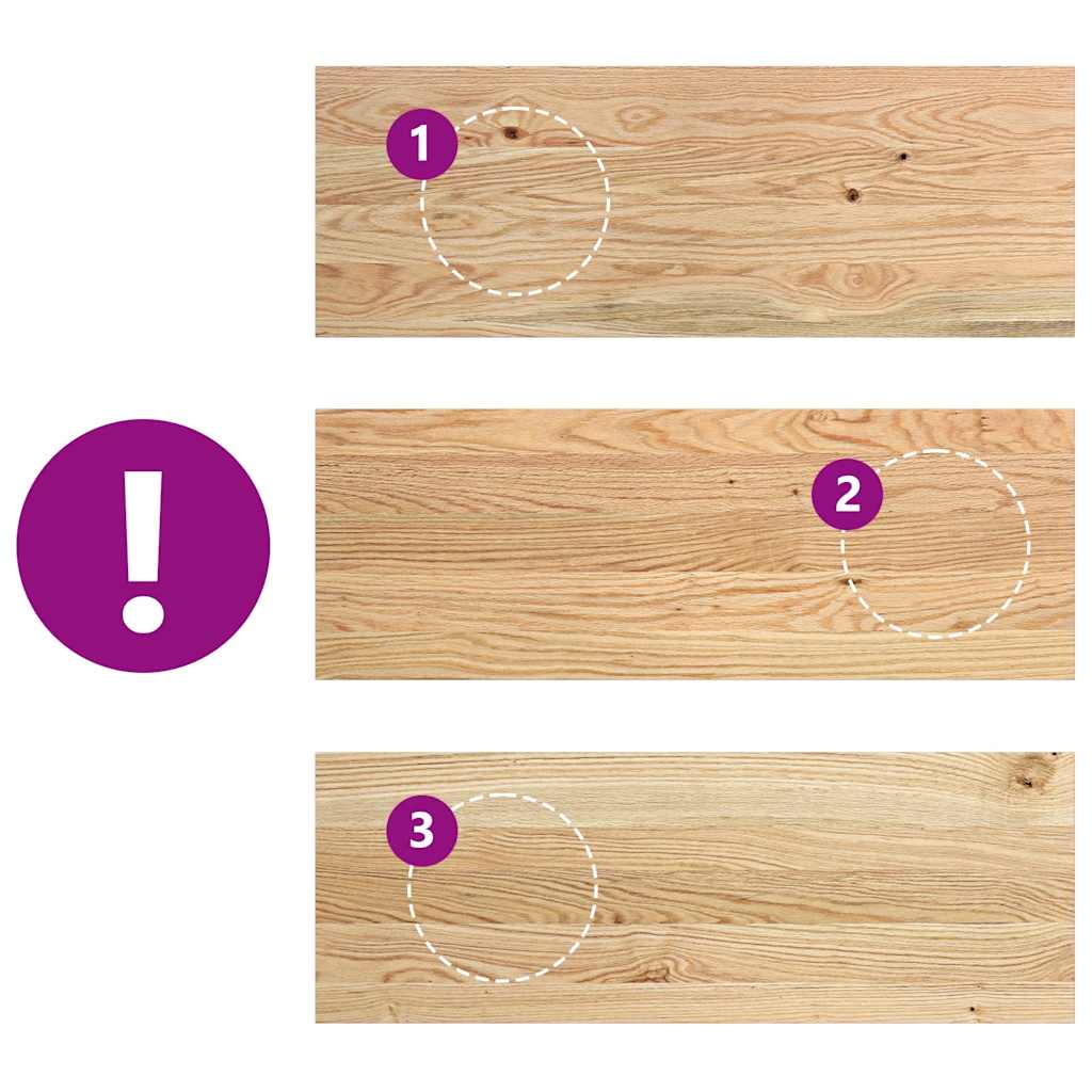 Πατάκια Σκάλας 4 τεμ. από Ακατέργαστο Μασίφ Ξύλο Δρυός