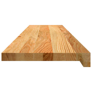 Πατάκια Σκάλας 8 τεμ. Ανοιχτό Καφέ 110x25x2 cm Ξύλο Δρυός