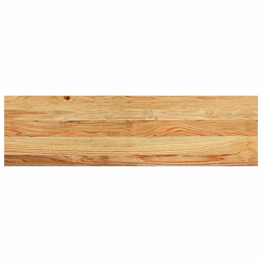 Πατάκια Σκάλας 8 τεμ. Ανοιχτό Καφέ 90x30x2 cm Ξύλο Δρυός