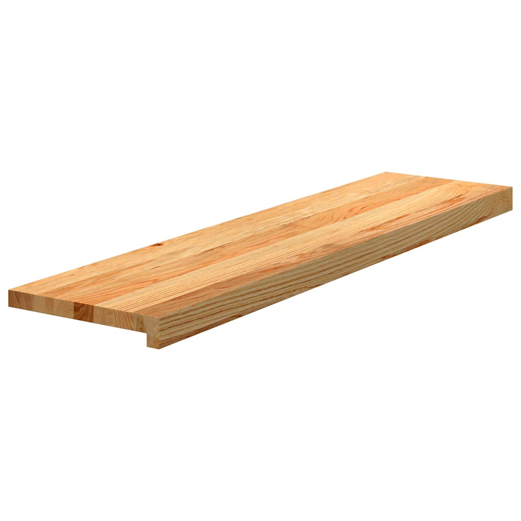 Πατάκια Σκάλας 16 τεμ. Ανοιχτό Καφέ 100x25x2 cm Ξύλο Δρυός