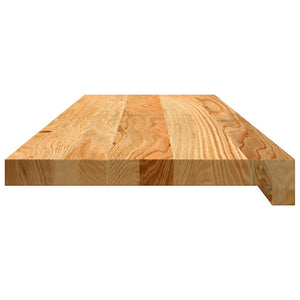 Πατάκια Σκάλας 16 τεμ. Ανοιχτό Καφέ 80x30x2 cm Ξύλο Δρυός