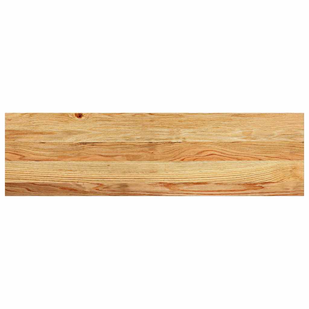 Πατάκια Σκάλας 16 τεμ. Ανοιχτό Καφέ 90x30x2 cm Ξύλο Δρυός