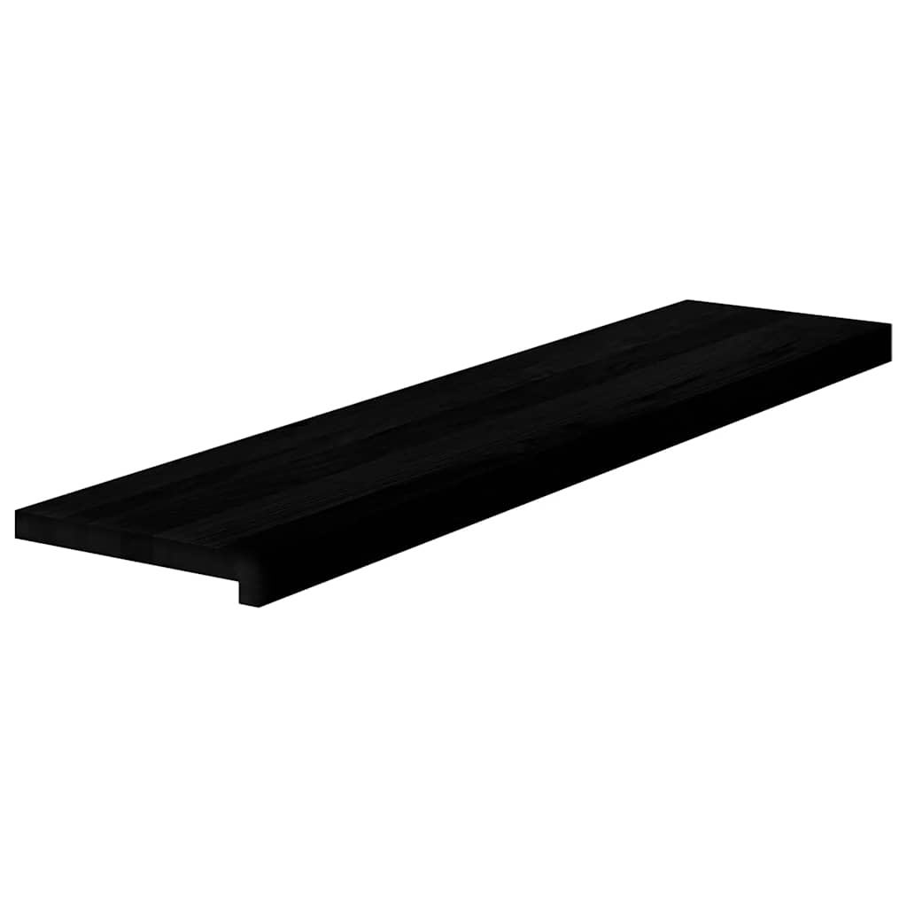 Πατάκια Σκάλας 4 τεμ. Σκούρο Καφέ 110x25x2 cm Ξύλο Δρυός