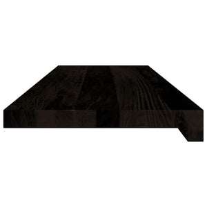 Πέλματα Σκάλας 12 τεμάχια Καφέ-Μαύρο 80x25x2cm Ξύλο μασίφ δρυς