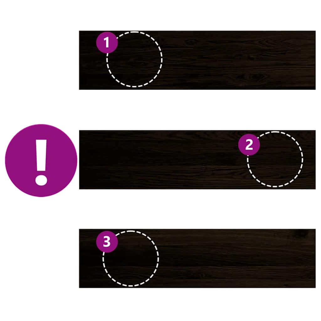 Πέλματα Σκάλας 12 τεμάχια Σκούρο καφέ μασίφ ξύλο δρυς