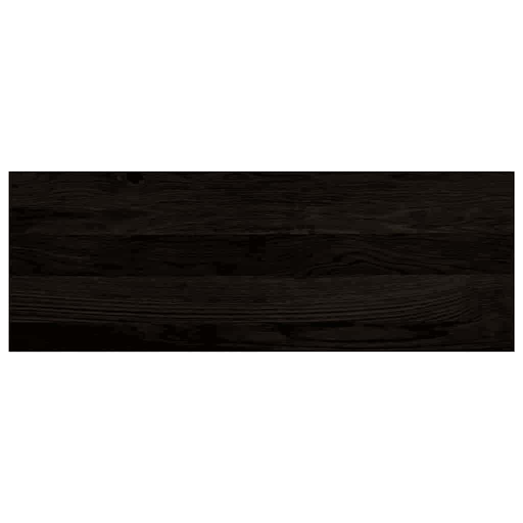 Πέλματα Σκάλας 16 τμχ Καφέ-Μαύρο 70x25x2 cm Ξύλο μασίφ δρυς