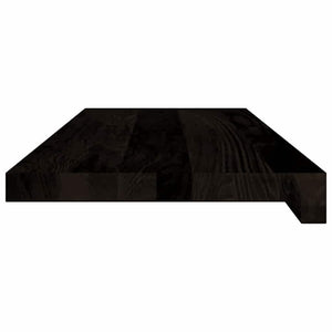 Πέλματα Σκάλας 16 τμχ Καφέ-Μαύρο 70x25x2 cm Ξύλο μασίφ δρυς