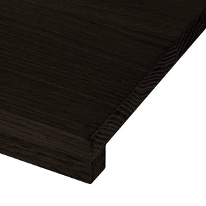 Πέλματα Σκάλας 16 τμχ Καφέ-Μαύρο 70x25x2 cm Ξύλο μασίφ δρυς