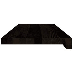 Πέλματα Σκάλας 16 τμχ Καφέ-Μαύρο 70x30x2 cm Ξύλο μασίφ δρυς - Pakobazaar