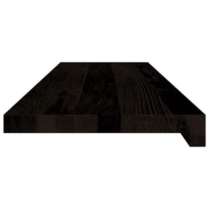 Πέλματα Σκάλας 16 τμχ Σκούρο καφέ 90x30x2 cm Στερεό ξύλο δρυός - Pakobazaar