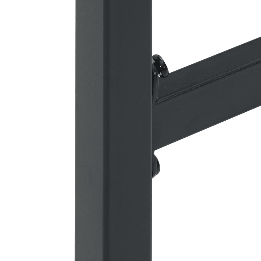 Μπαρ Κήπου Σετ 3Τεμ. Μαύρο Ατσάλι με Ηλεκτρ. Βαφή - Pakobazaar