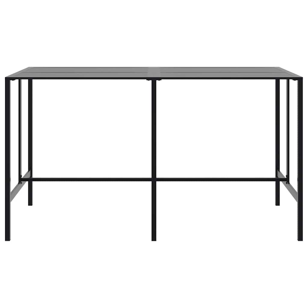 Μπαρ Κήπου Σετ 9 Τεμ. Μαύρο Ατσάλι με Ηλεκτρ. Βαφή - Pakobazaar