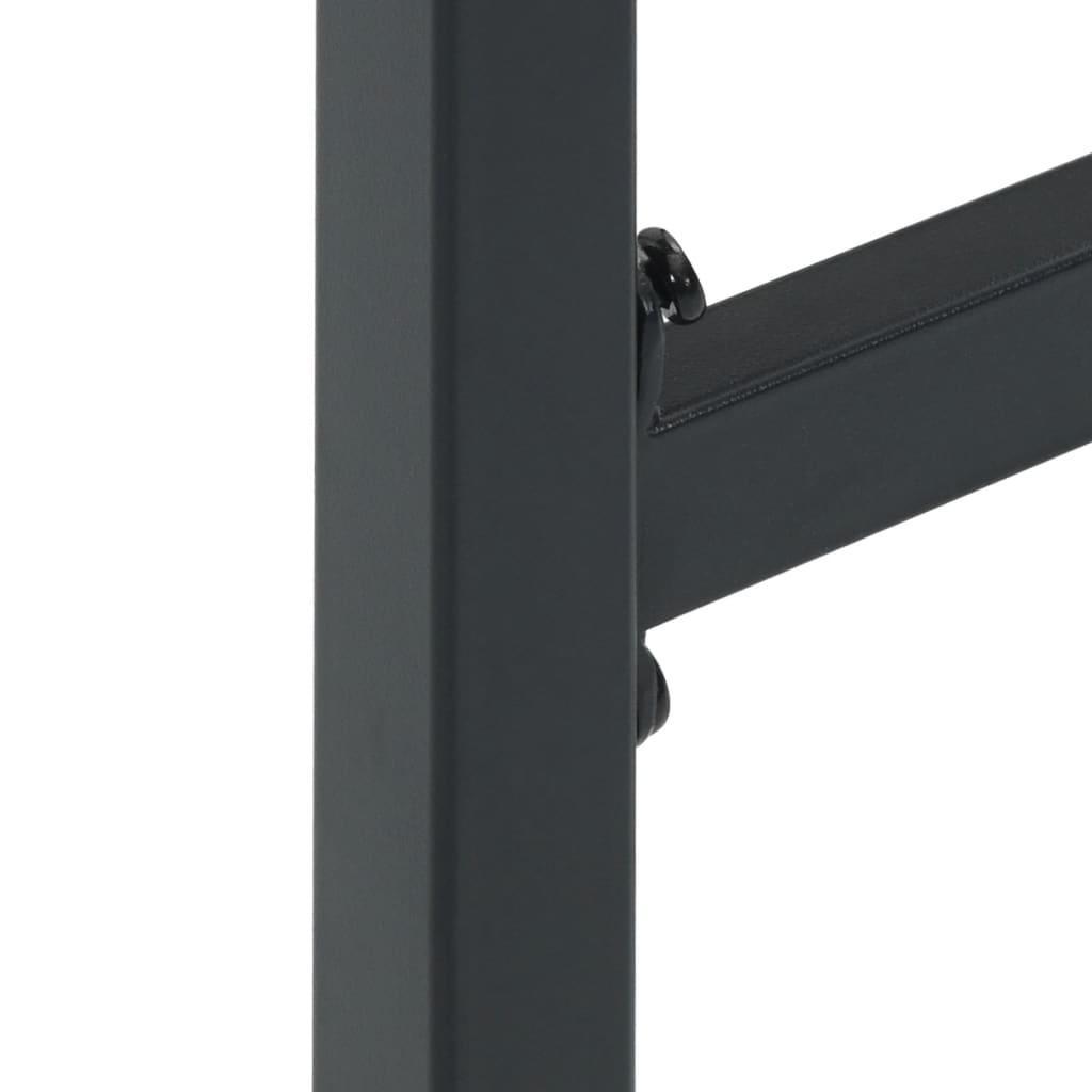 Μπαρ Κήπου Σετ 9 Τεμ. Μαύρο Ατσάλι με Ηλεκτρ. Βαφή - Pakobazaar