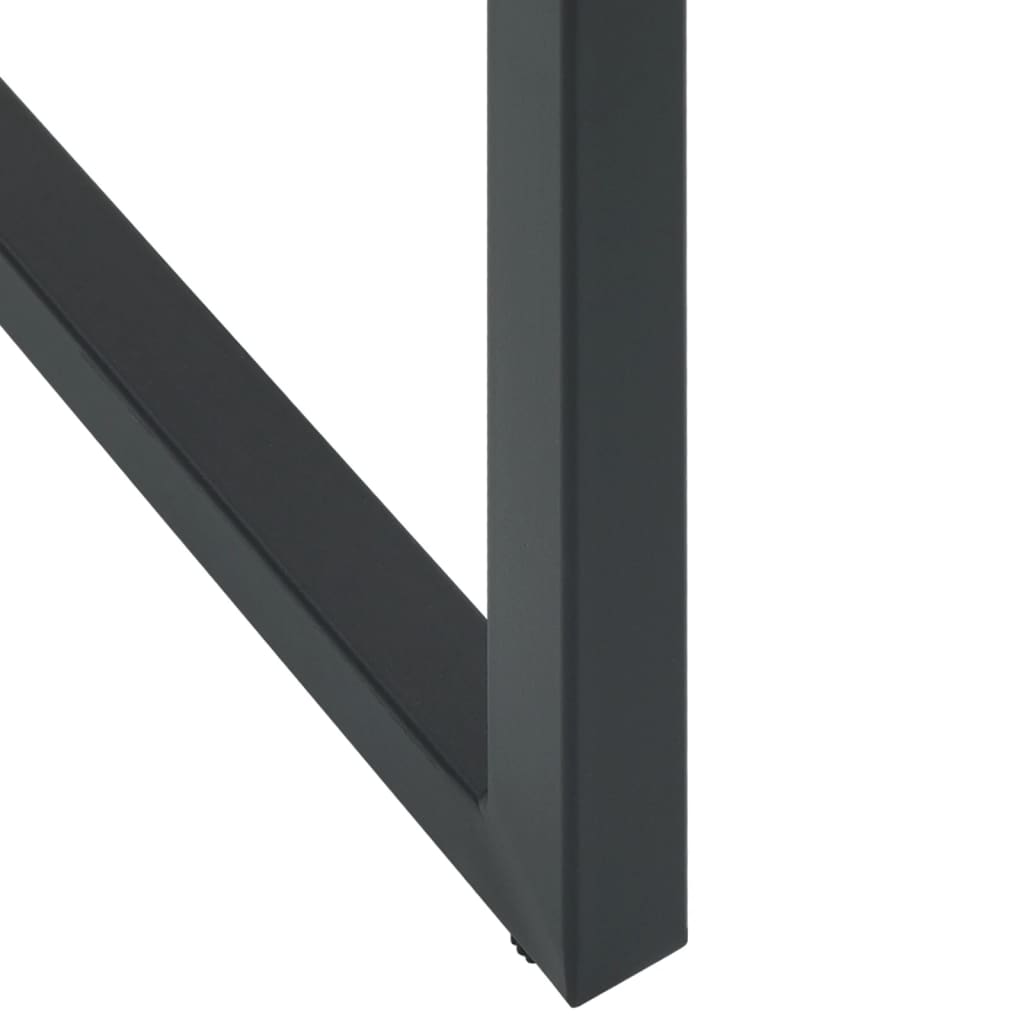 Μπαρ Κήπου Σετ 9 Τεμ. Μαύρο Ατσάλι με Ηλεκτρ. Βαφή - Pakobazaar