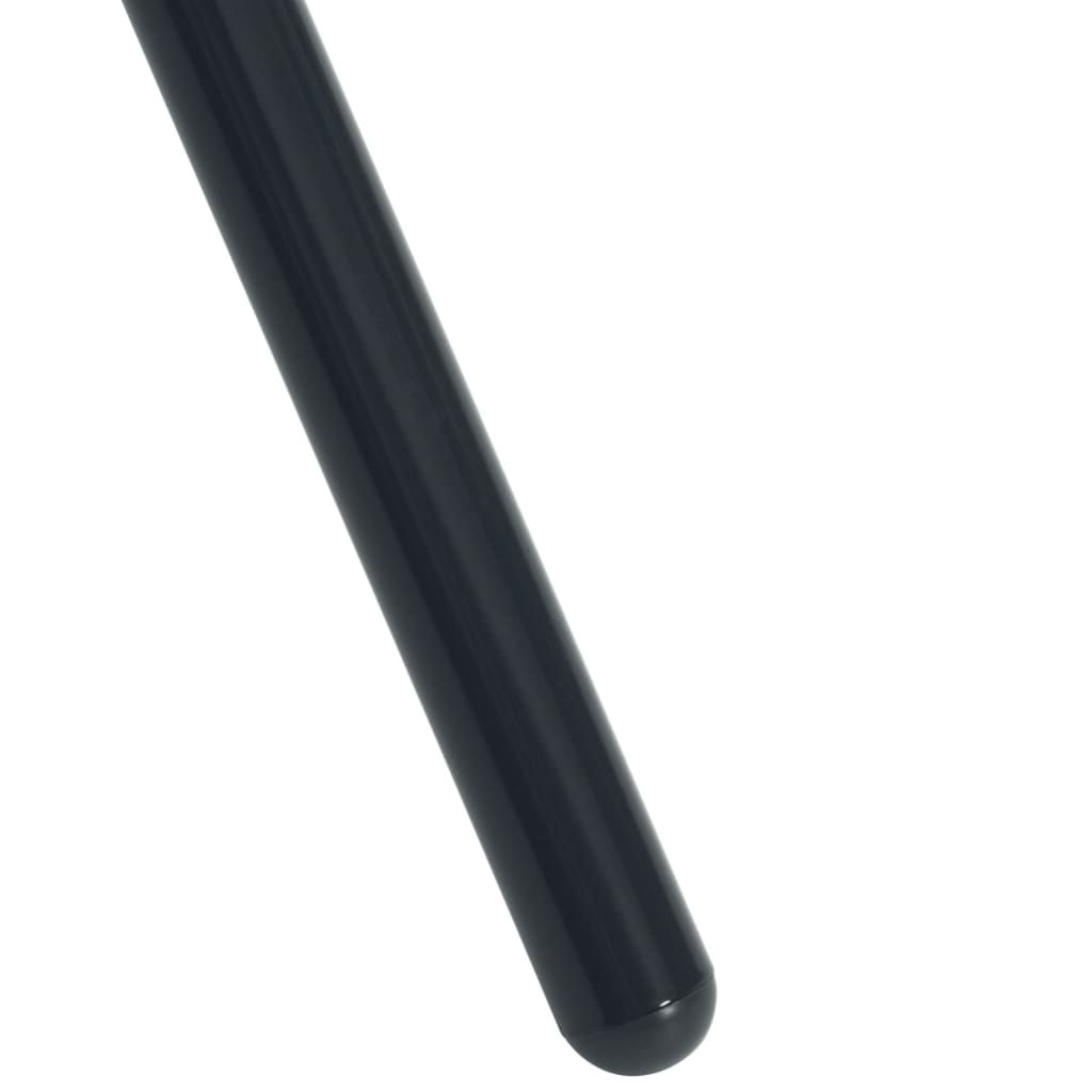 Καρέκλες Κήπου Ανακλ. Σετ 5 Τεμ. Ανθρακί Ατσάλι με Ηλ. Πούδρα