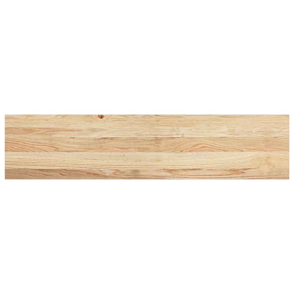 Πατάκια Σκάλας 2 τεμ. 110x30x2 εκ. Ακατέργαστο Μασίφ Ξύλο Δρυός - Pakobazaar