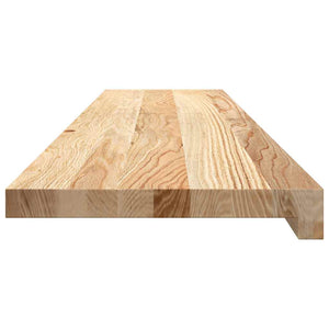Πατάκια Σκάλας 2 τεμ. 110x30x2 εκ. Ακατέργαστο Μασίφ Ξύλο Δρυός - Pakobazaar