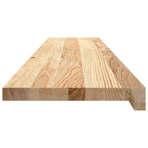 Πατάκια Σκάλας 2 τεμ. 120x30x2 εκ. Ακατέργαστο Μασίφ Ξύλο Δρυός