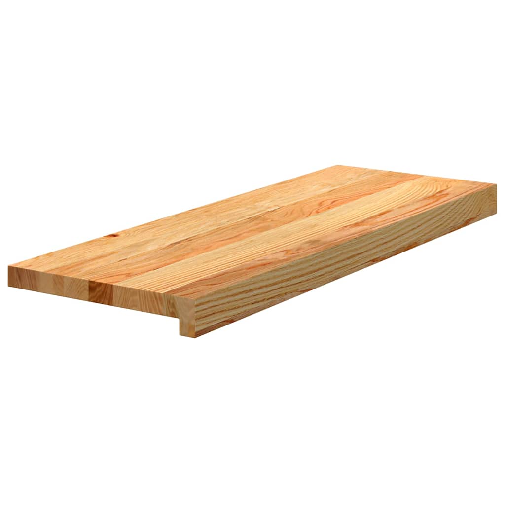 Πατάκια Σκάλας 2 τεμ. Ανοιχτό Καφέ 70x25x2 cm Ξύλο Δρυός
