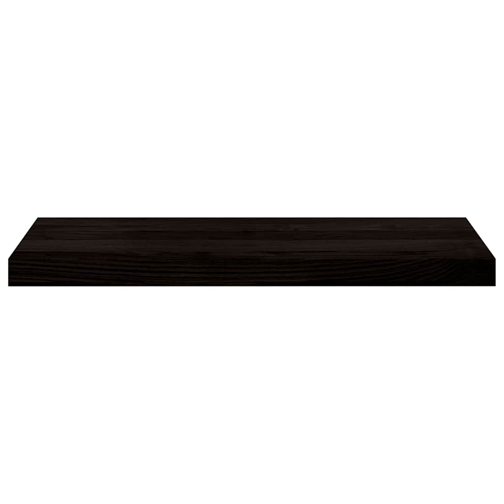 Πέλματα Σκάλας 2 τεμάχια Σκούρο καφέ 70x30x2 cm μασίφ ξύλο δρυς