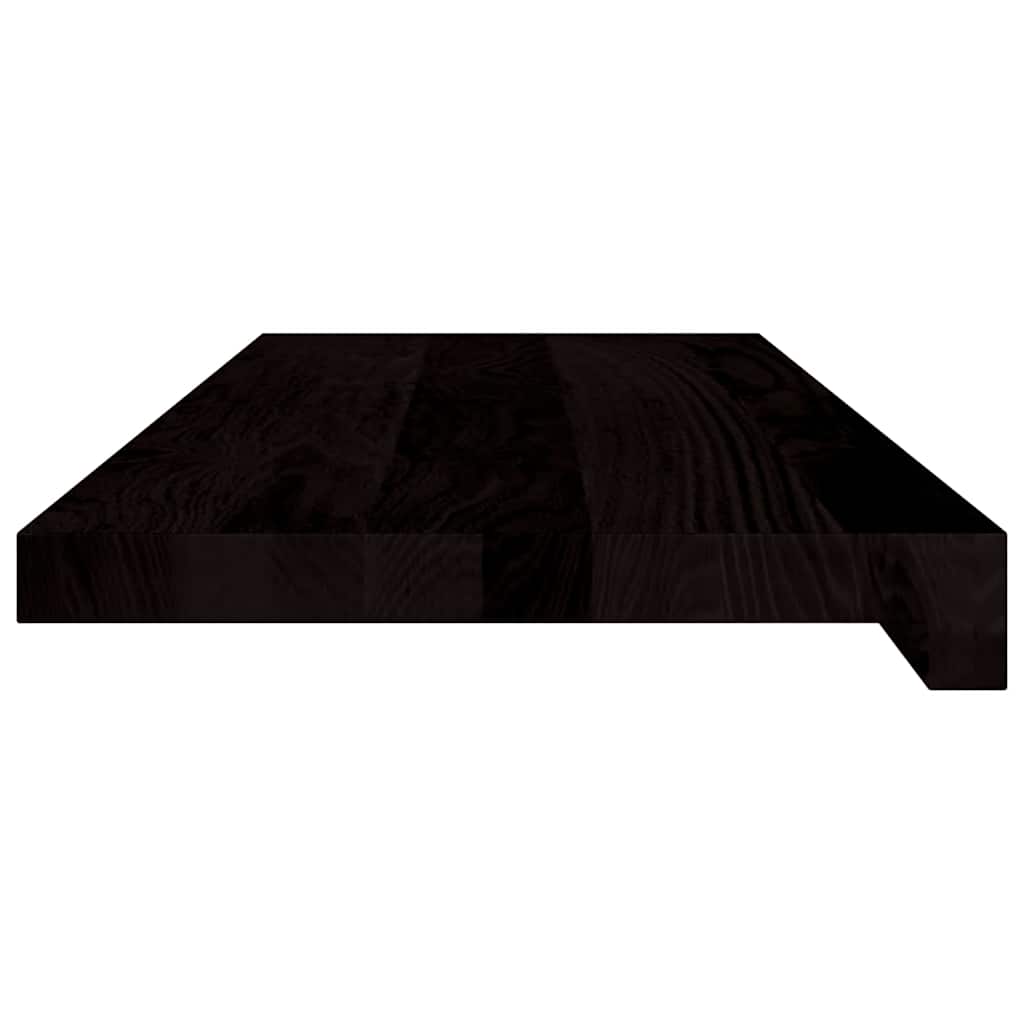 Πέλματα Σκάλας 2 τεμάχια Σκούρο καφέ 70x30x2 cm μασίφ ξύλο δρυς