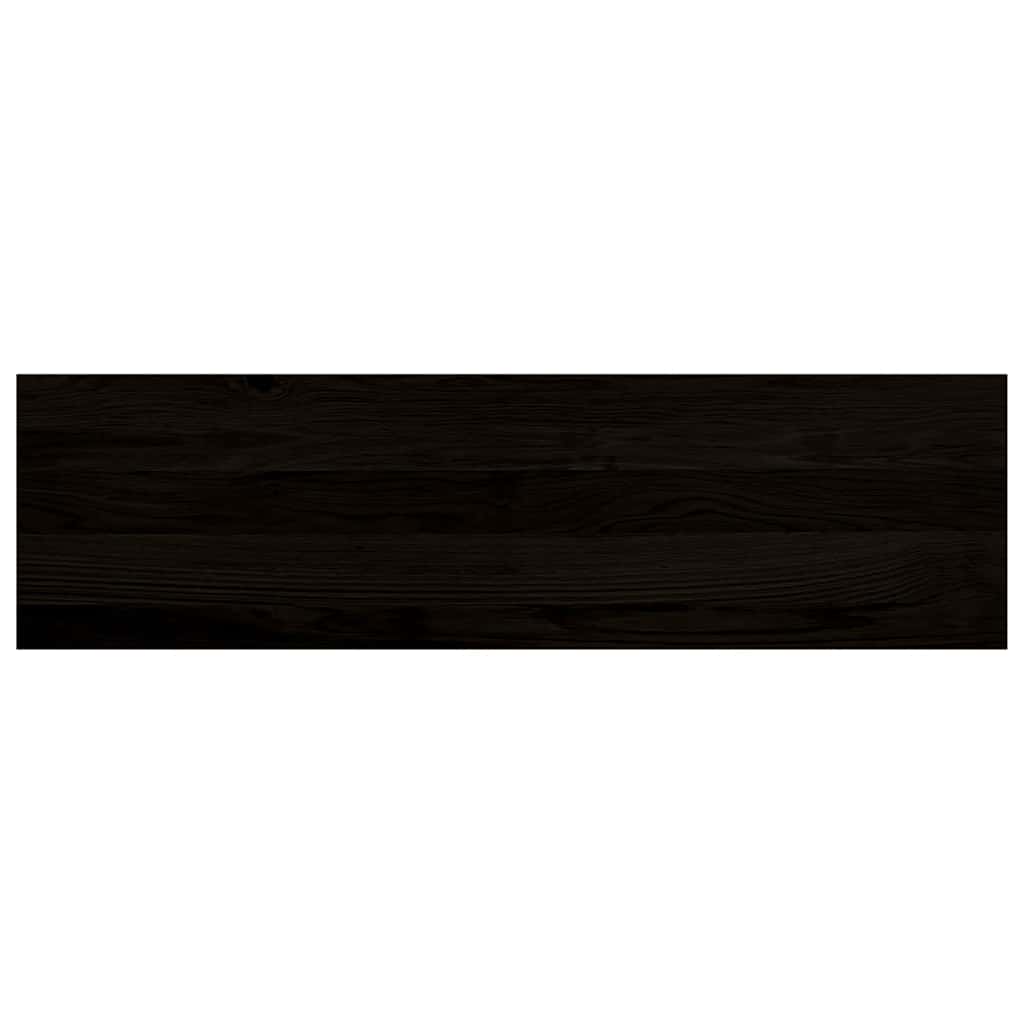 Πέλματα Σκάλας 2 τεμάχια Σκούρο καφέ 90x30x2 cm Ξύλο μασίφ δρυς