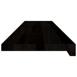 Πέλματα Σκάλας 2 τεμάχια Καφέ-Μαύρο 110x30x2cm μασίφ ξύλο δρυς